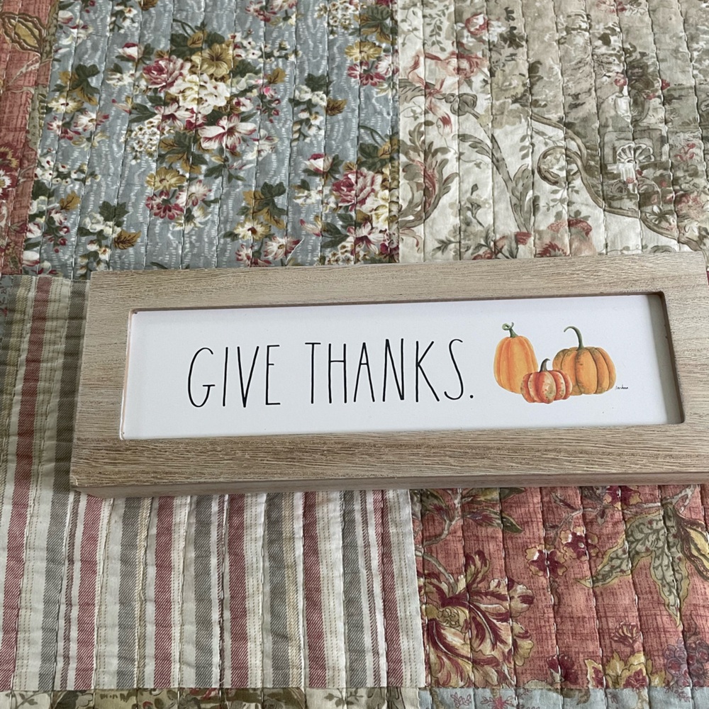 Rae dunn wooden fall sign, great condition